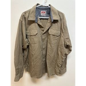 Men’s Wrangler Long Sleeve Button Up Shirt | Size XL